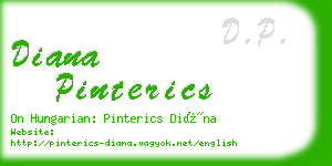 diana pinterics business card
